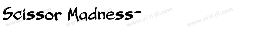 Scissor Madness字体转换